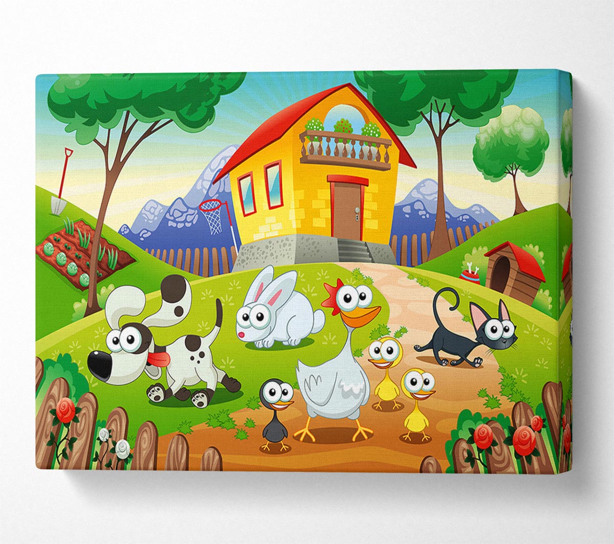 Animal Farm Fun Canvas Wall Art