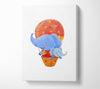 Elephant Balloon Ride Canvas Wall Art