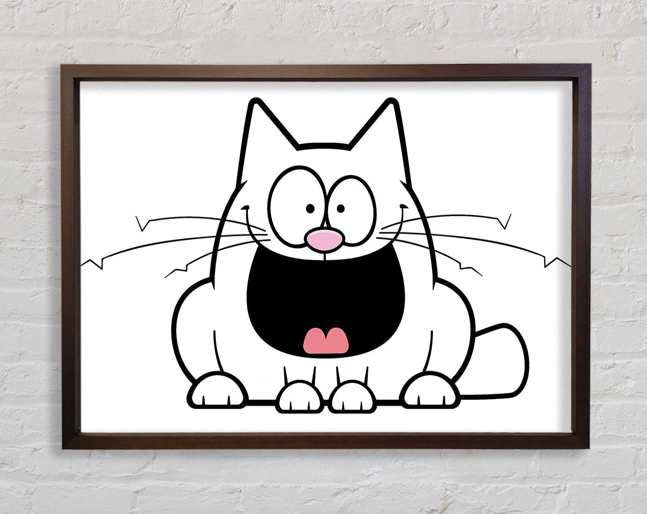 Crazy Cat Framed Wall Art