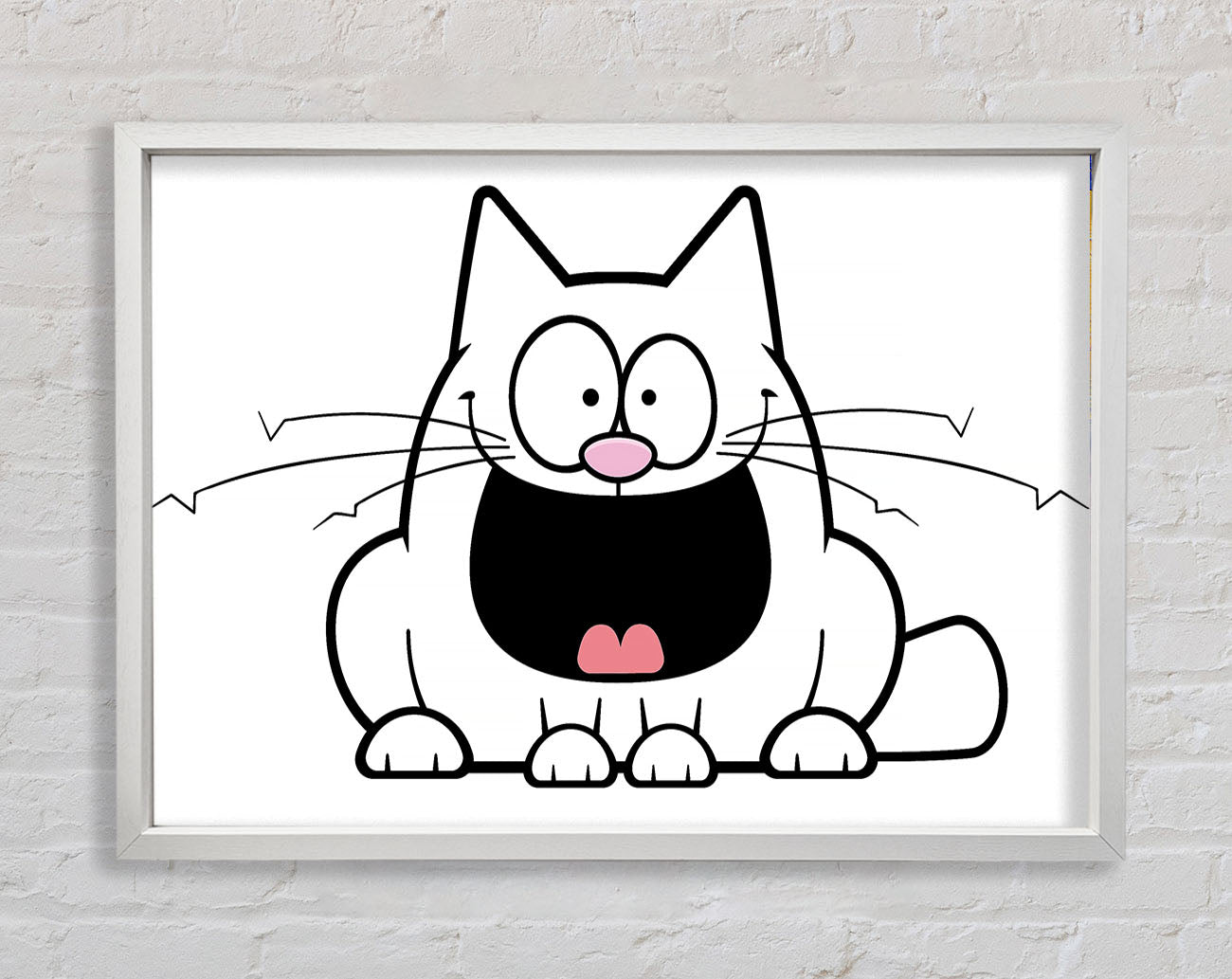 Crazy Cat Framed Wall Art
