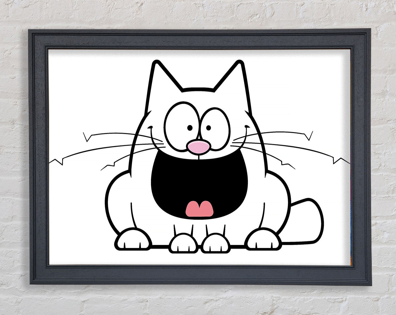 Crazy Cat Framed Wall Art
