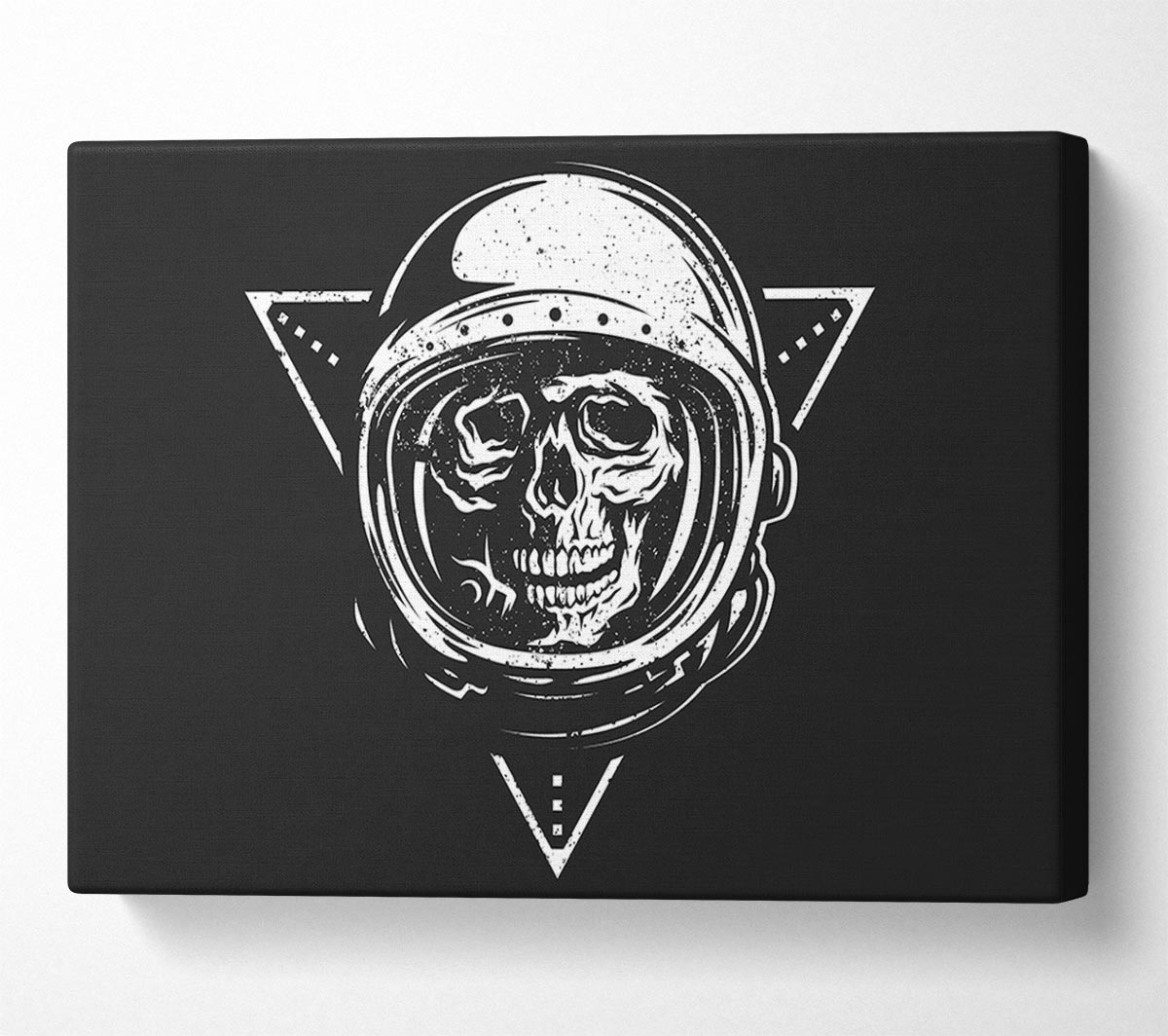 Spaceman Skull Canvas Wall Art