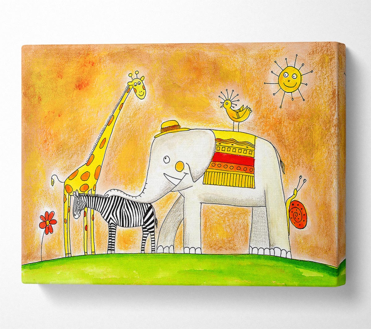 Safari Sunshine Love Canvas Wall Art