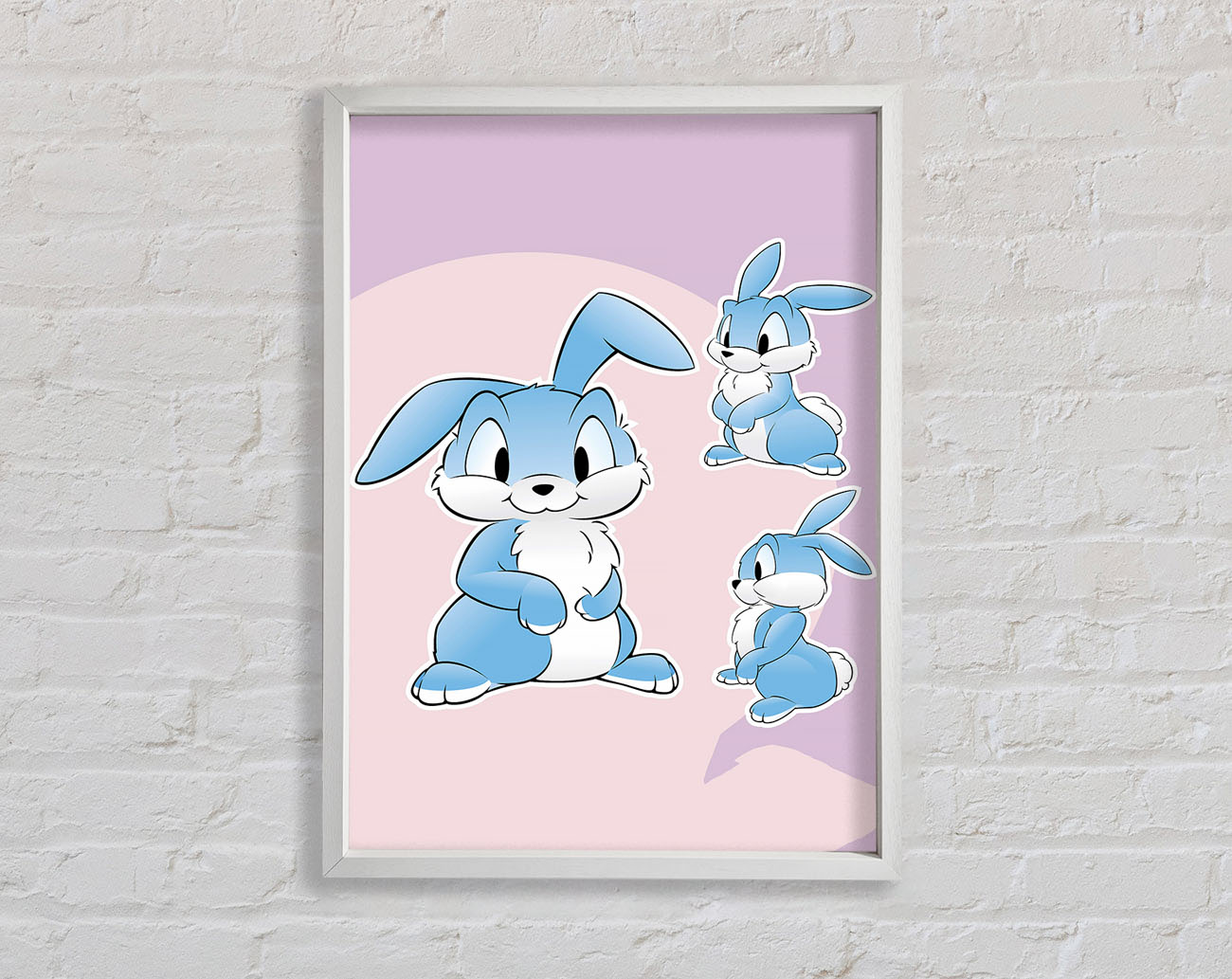 Bunny Hop Framed Wall Art