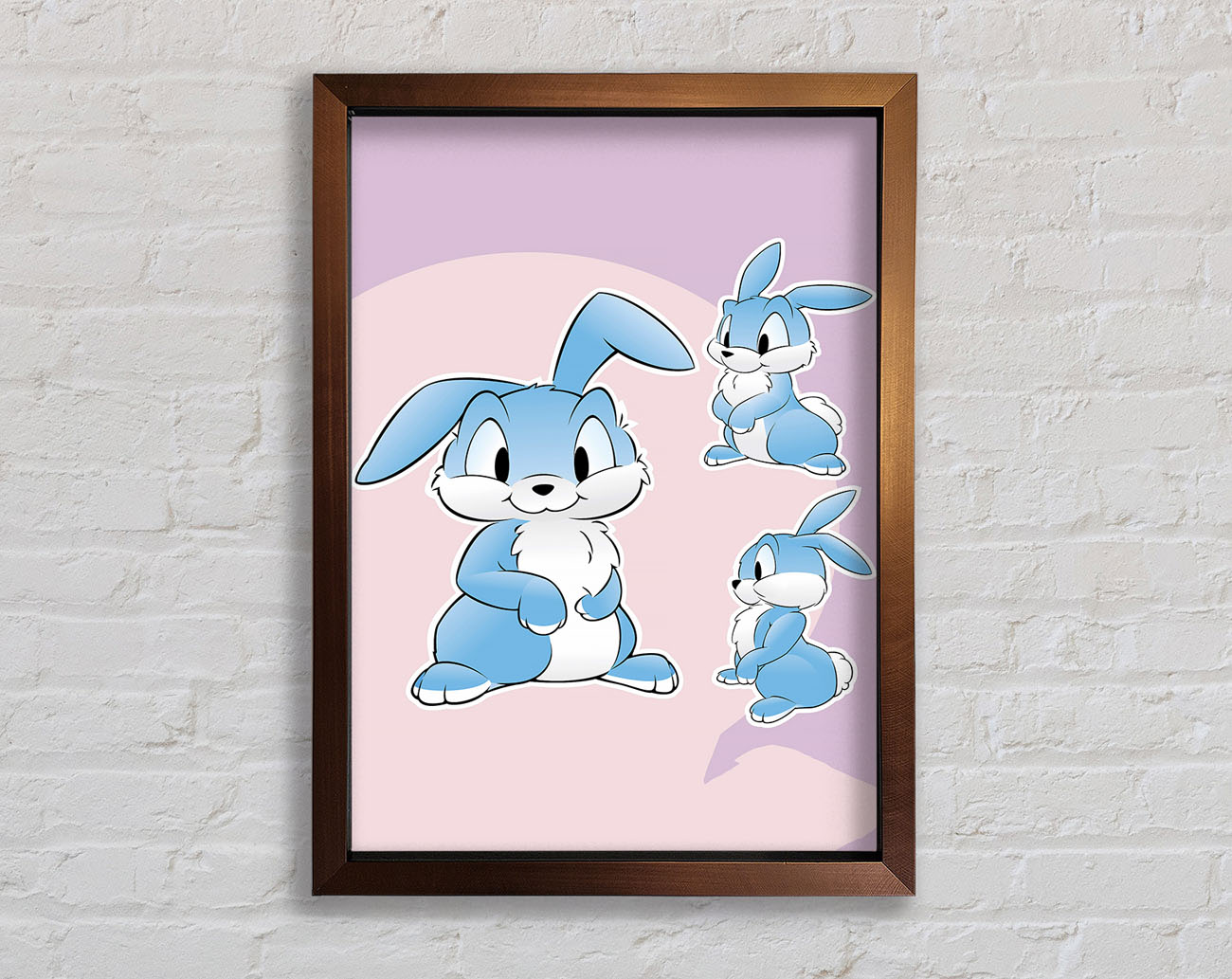Bunny Hop Framed Wall Art