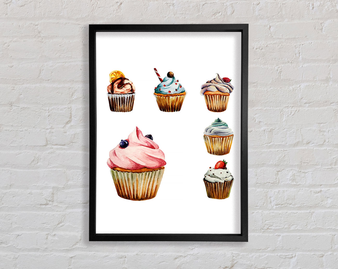 Cupcake 1 Framed Wall Art