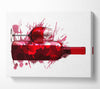 Red Wine Splash Canvas Wall Art