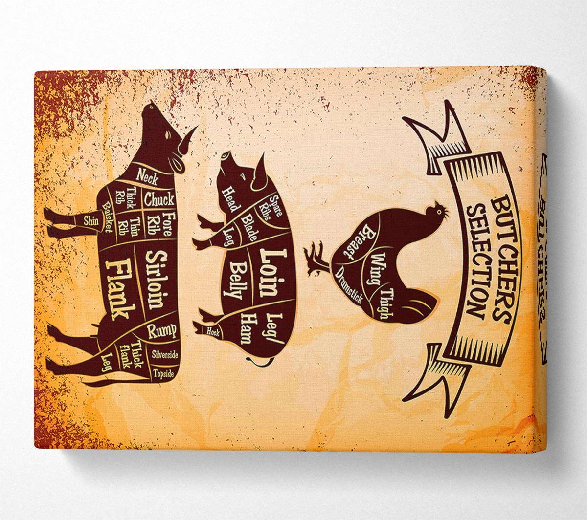 Butchers Selection 1 Canvas Wall Art