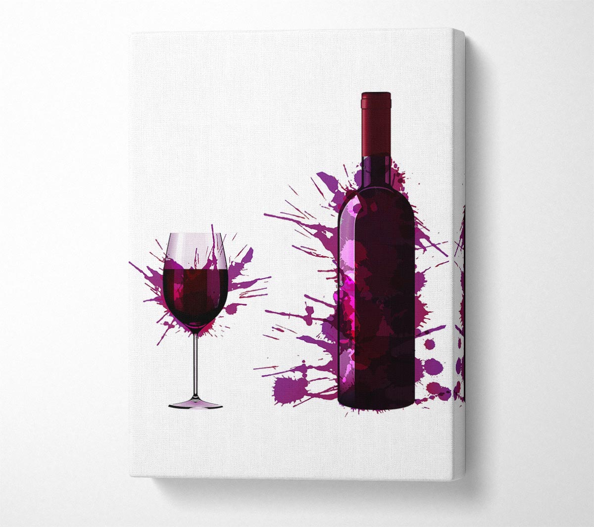 Wine Splash Canvas Wall Art