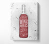 Meat And Wine Makes Me Feel Fine Canvas Wall Art