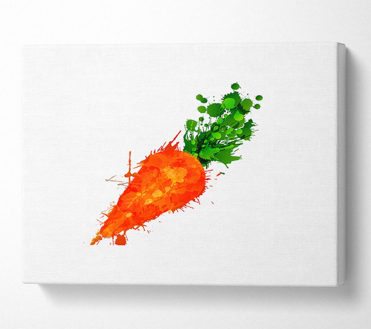 Carrot Splash Canvas Wall Art