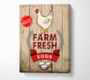 Farm Fresh Eggs Canvas Wall Art