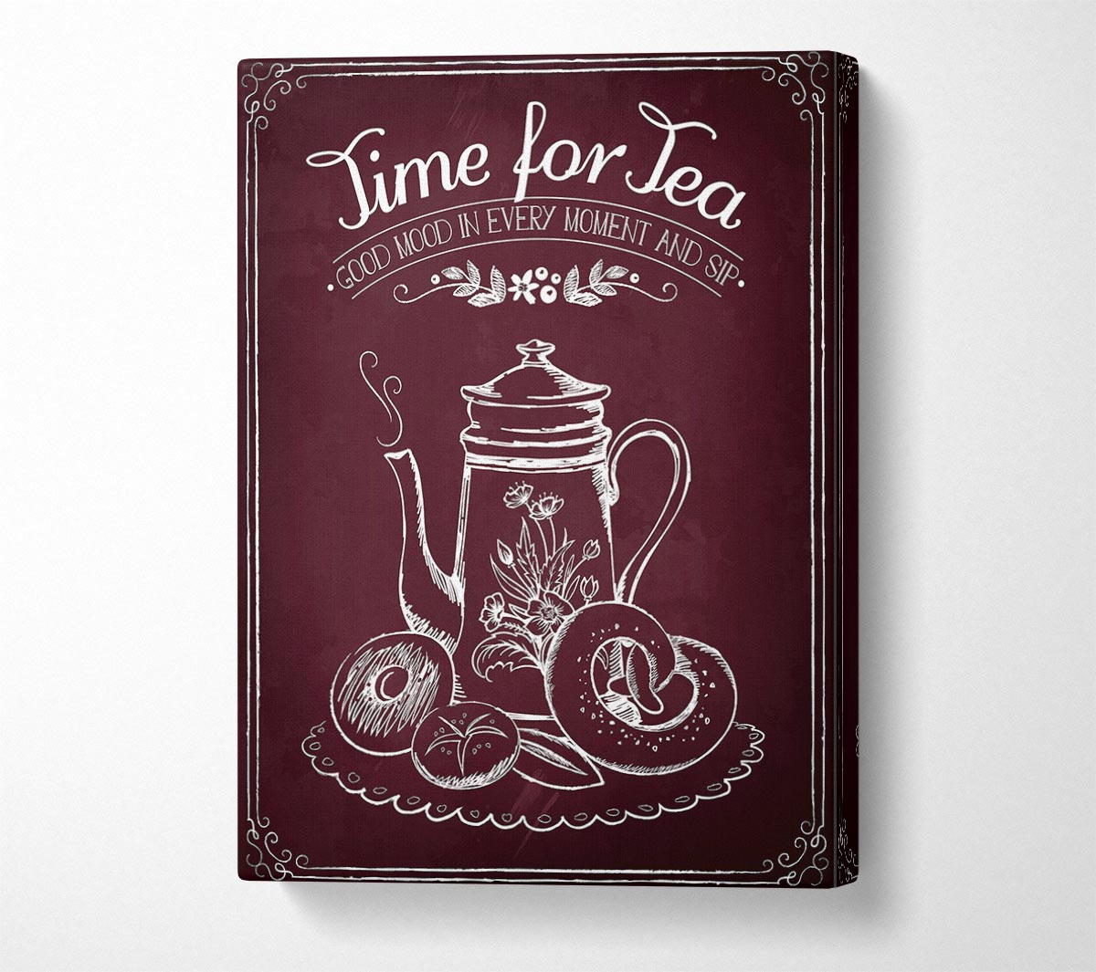 Time For Tea 3 Canvas Wall Art