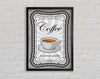 Coffee Premium Quality Framed Wall Art