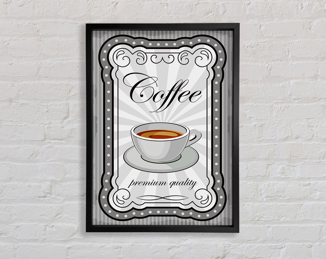 Coffee Premium Quality Framed Wall Art