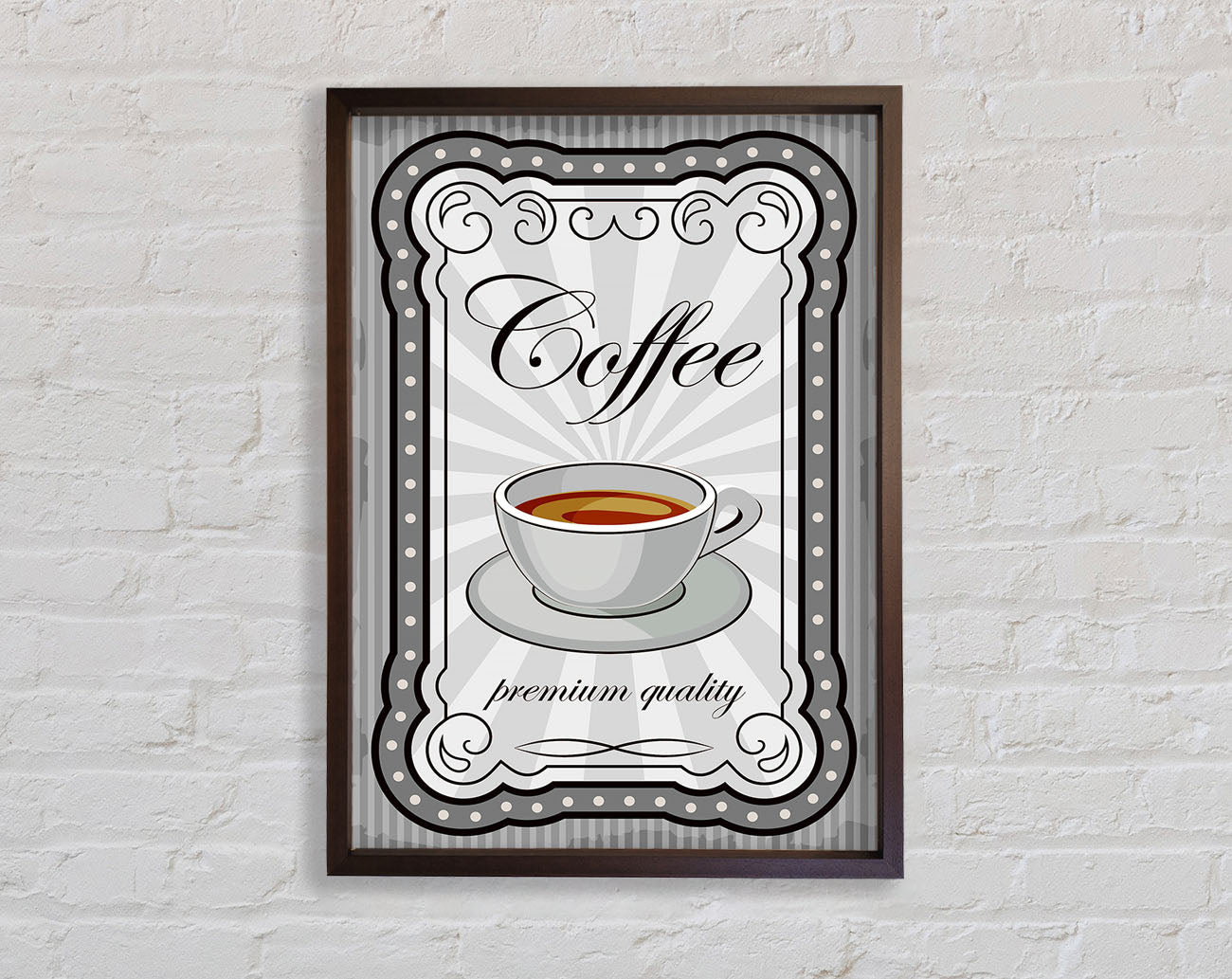 Coffee Premium Quality Framed Wall Art