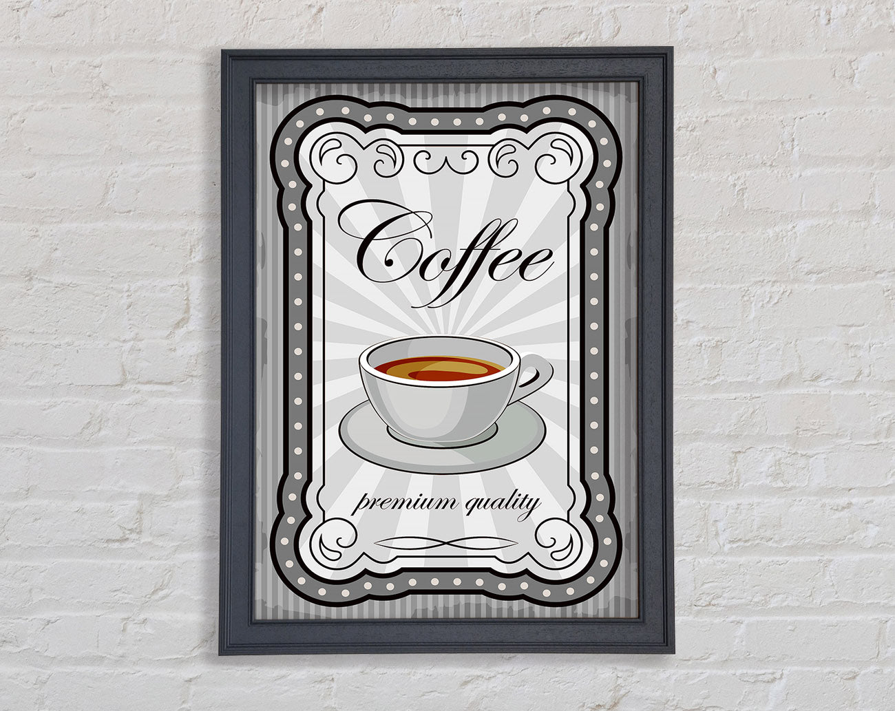 Coffee Premium Quality Framed Wall Art