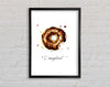 Chocolate Doughnut Framed Wall Art