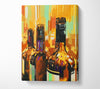 Retro Wine Bottles Canvas Wall Art
