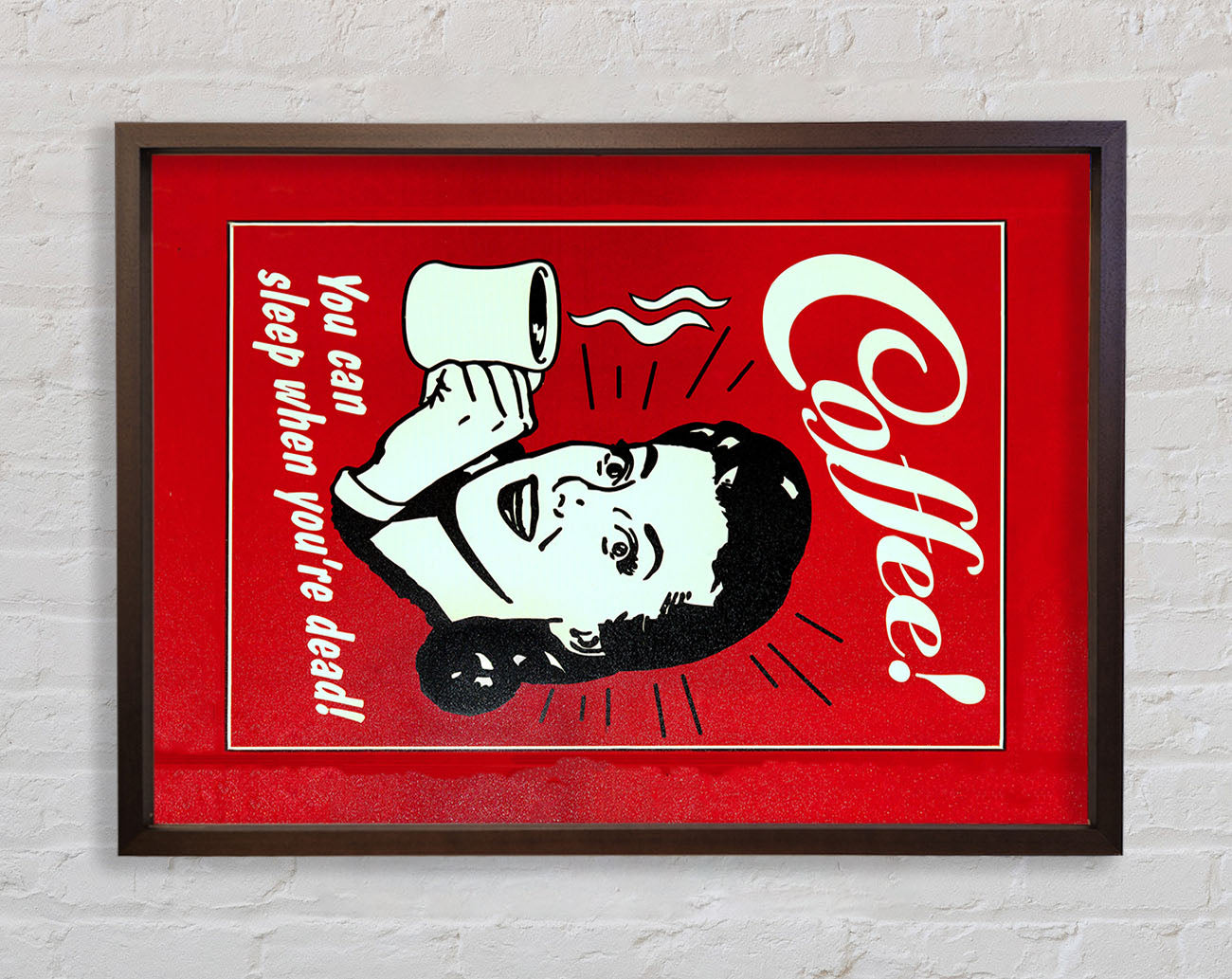Coffee You Can Sleep Framed Wall Art
