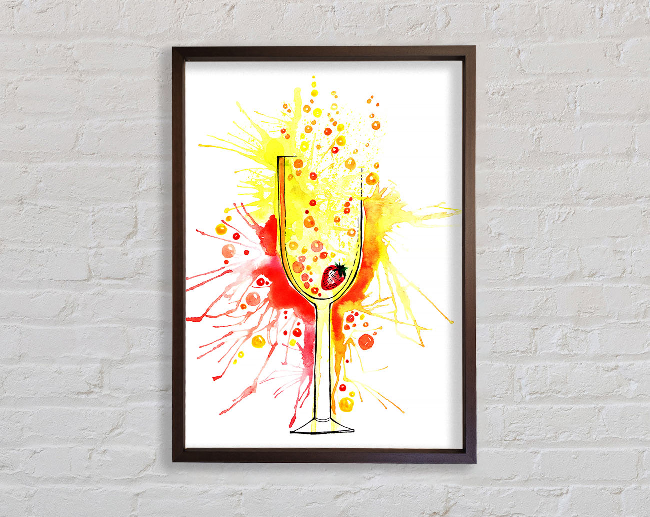 Champagne Cocktail Framed Wall Art