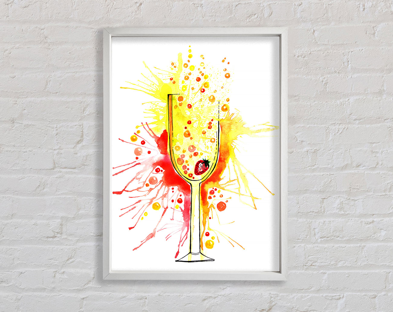 Champagne Cocktail Framed Wall Art
