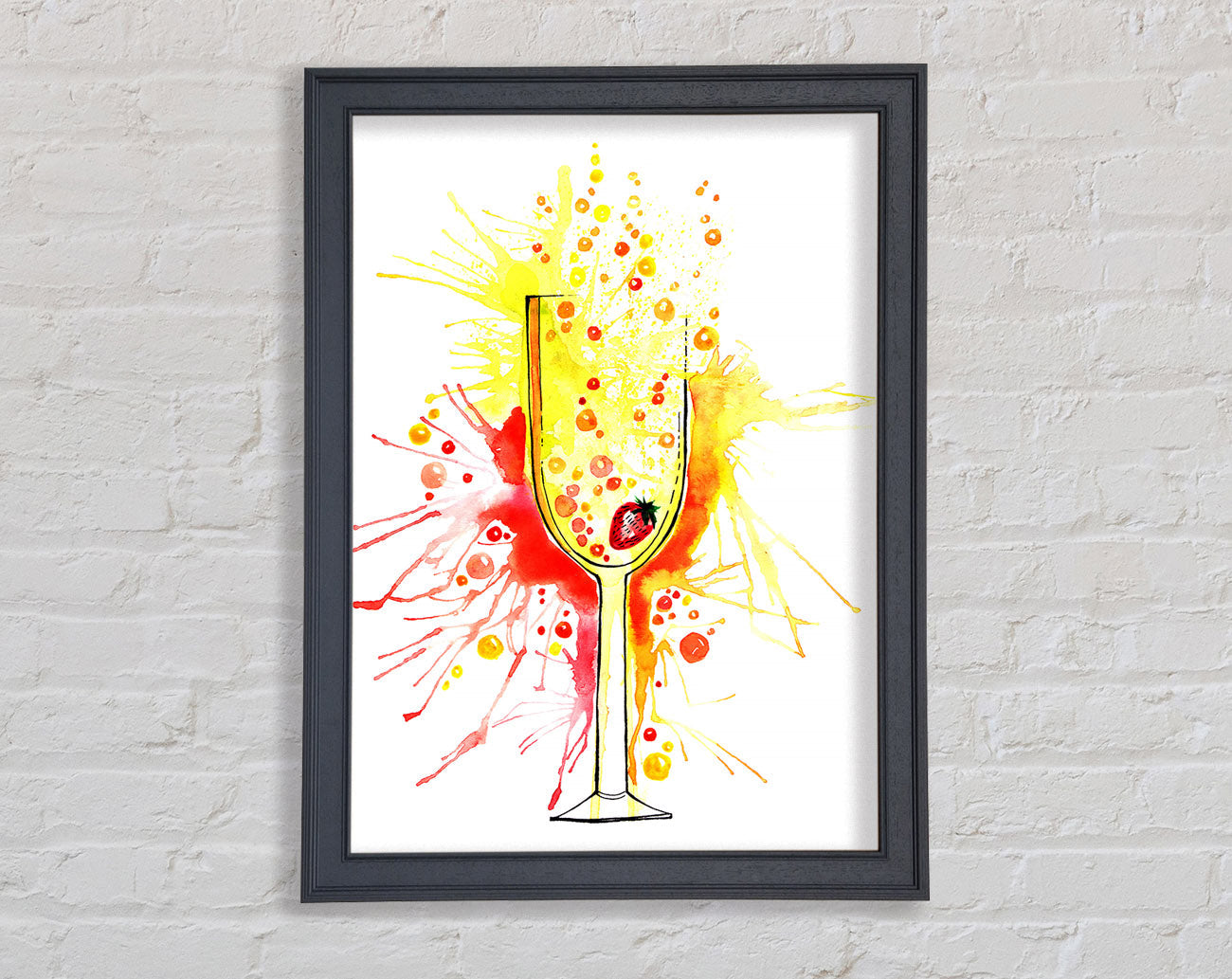 Champagne Cocktail Framed Wall Art