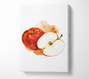 Apple Half Canvas Wall Art