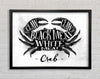 Crab meat Selection Framed Wall Art