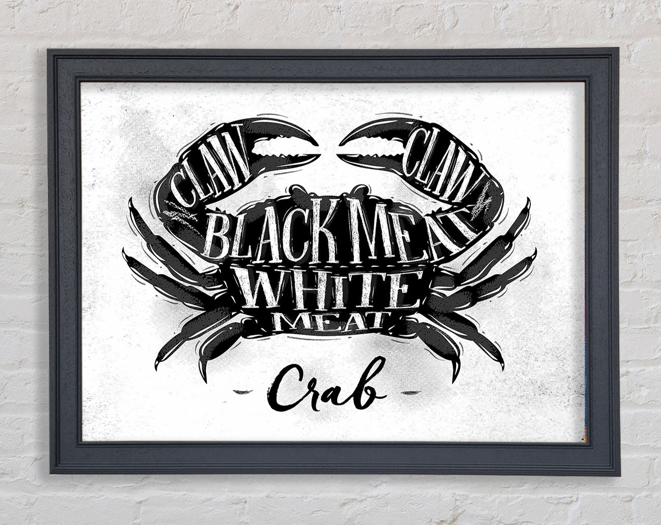 Crab meat Selection Framed Wall Art