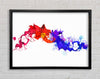 Colours Collide 1 Framed Wall Art