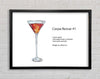 Corpse Reviver Cocktail Framed Wall Art