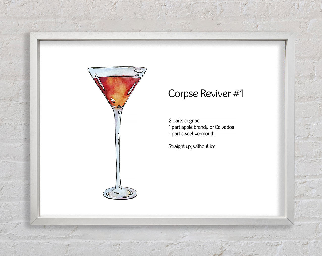 Corpse Reviver Cocktail Framed Wall Art