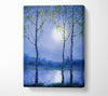Winter moon Canvas Wall Art