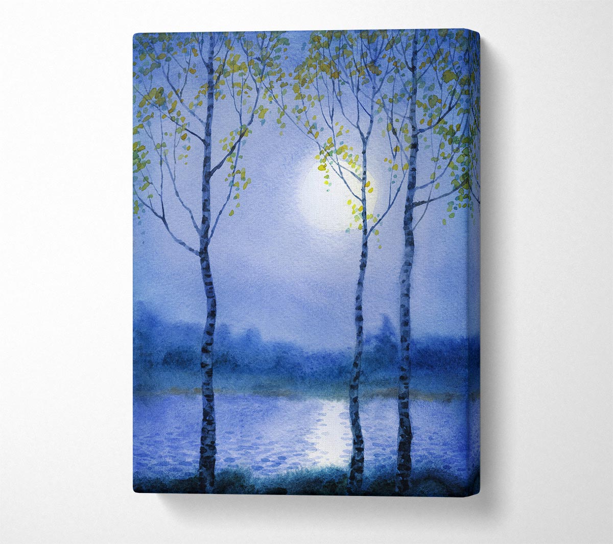 Winter moon Canvas Wall Art