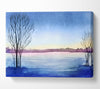 Winter lake Canvas Wall Art
