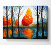 Stunning Orange Reflections Canvas Wall Art
