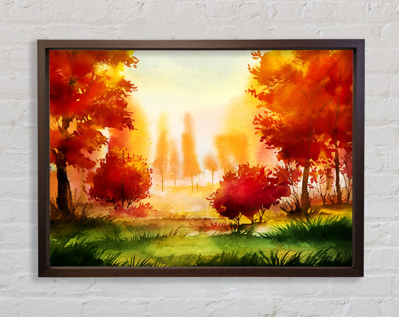 Autumn Abstract Framed Wall Art