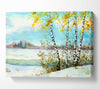 Silver Birch Winter Canvas Wall Art