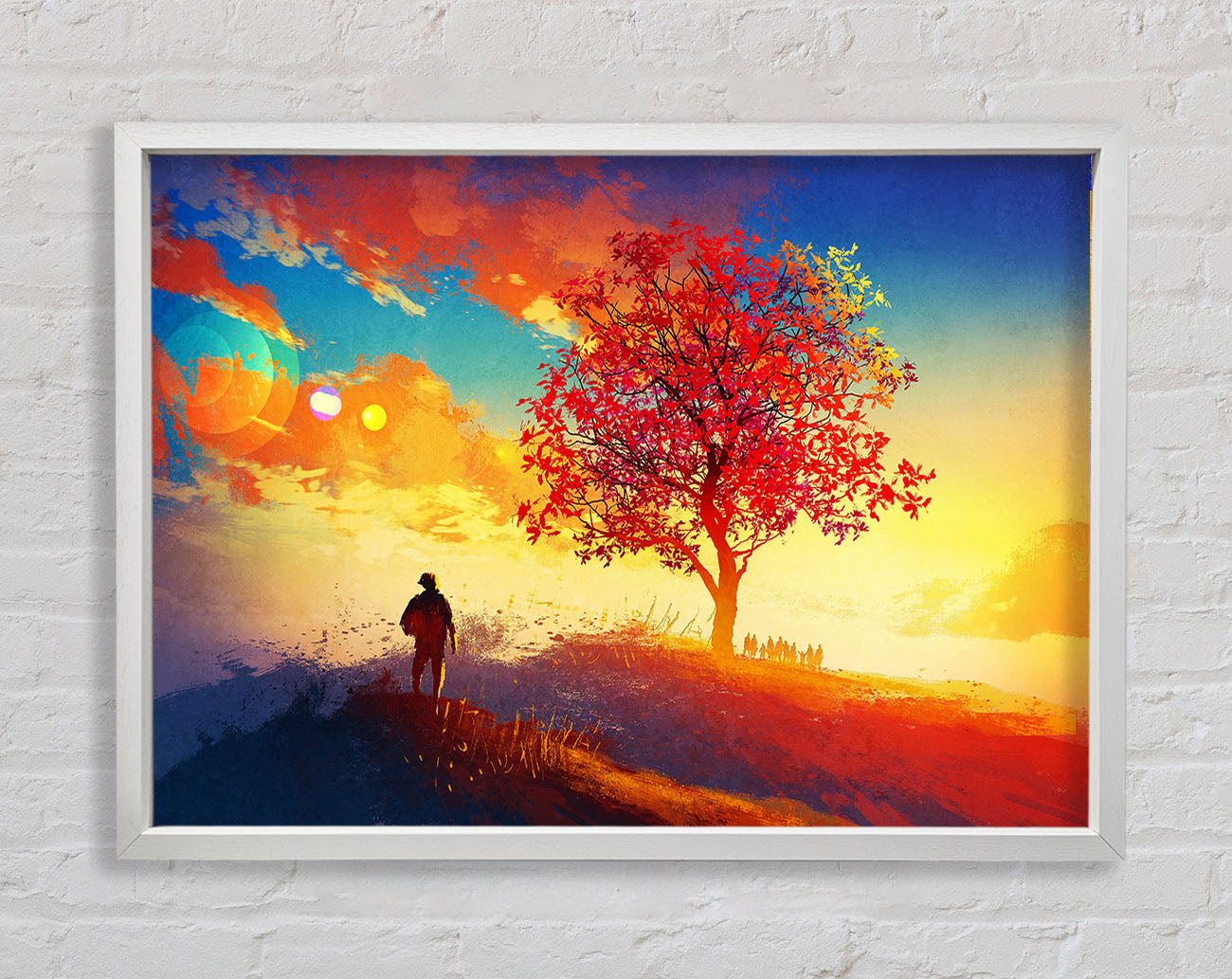 Autumn Tree Worship Framed Wall Art