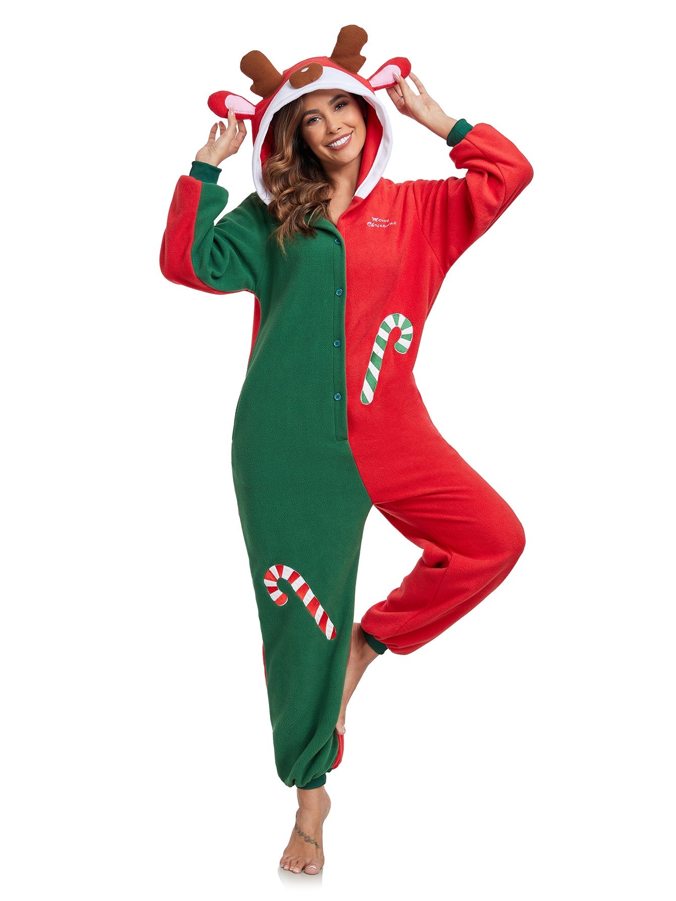 RONGTAI Damen Rt-a001-3 Weihnachts-Einteiler
