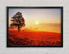 Autumn Sunset Fields Framed Wall Art
