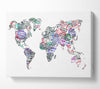 Map Of The World 8 Canvas Wall Art