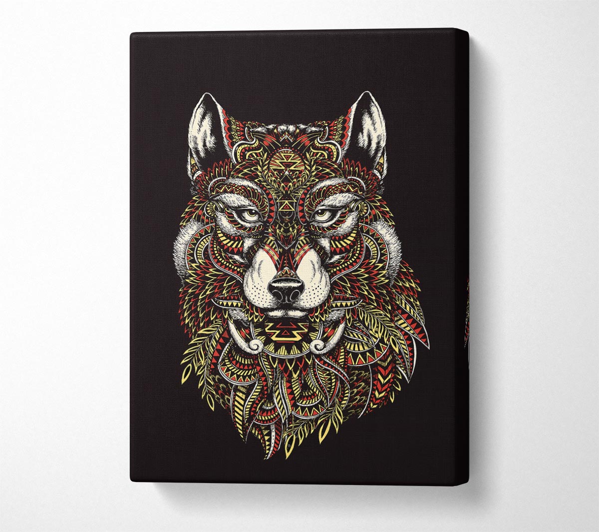 Indian Wolf Canvas Wall Art
