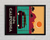 California Surfing Framed Wall Art