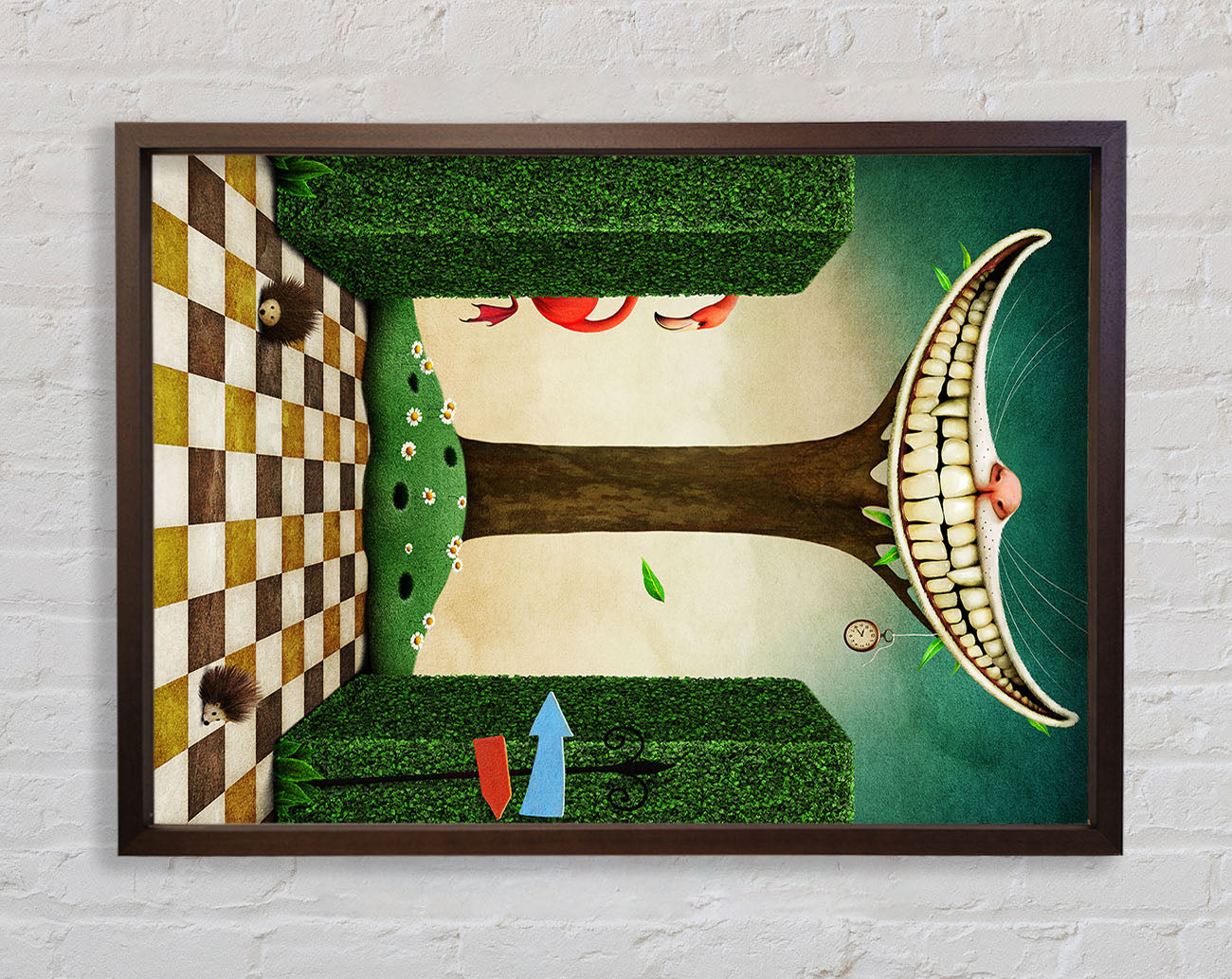 Alice In Wonderland Cheshire Cat Framed Wall Art