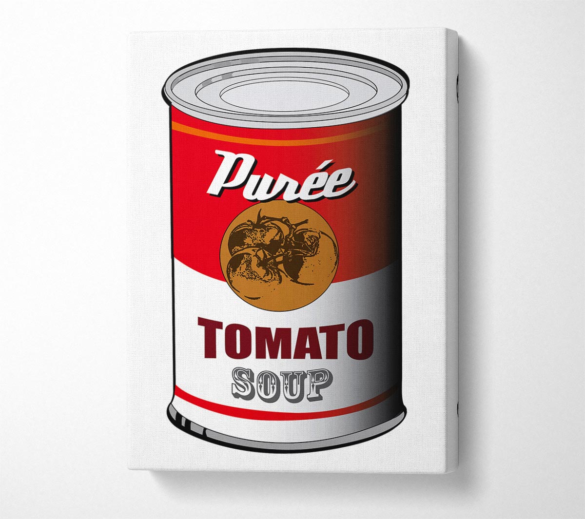 Pop Art Tomato Soup Canvas Wall Art
