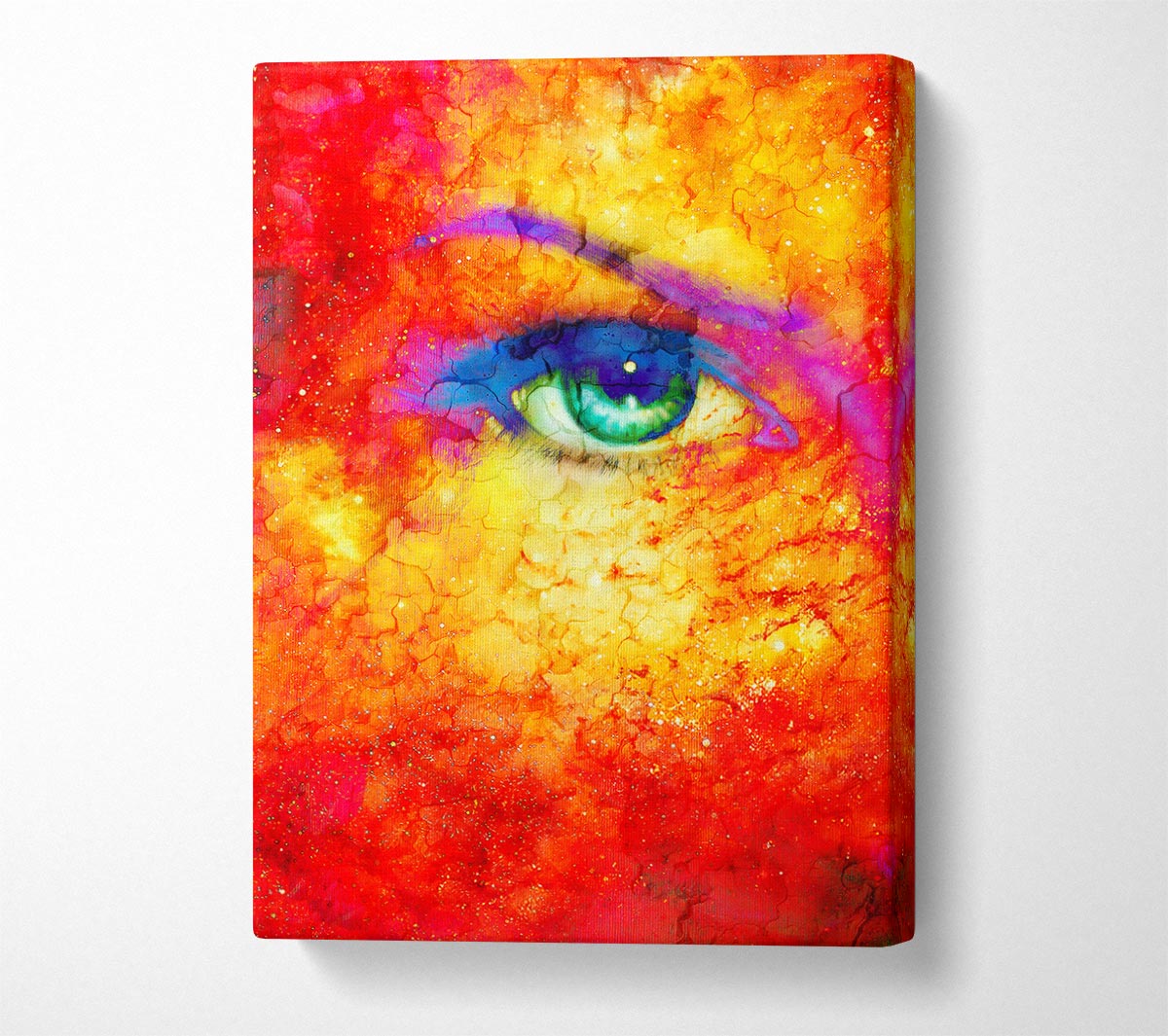Fire Woman Canvas Wall Art