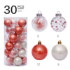 6cm/30Pcs transparent christmas ball set