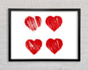 All Love Hearts Framed Wall Art